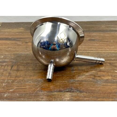 3" OD91mm Tri-clamp Reducer x 9,5mm Pagoda and Exhaust pipe. Sanitary Steel 304