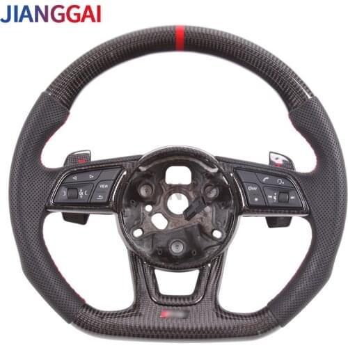 100% Carbon Fiber LED Car Steering Wheel Suitable For Audi RS A5 2017-2020 Models
