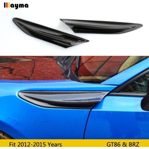 Carbon fiber side spoiler For toyota 86 2012-2015 fender decorative spoiler wing for subaru BRZ for scion GT86 CF styling 2 pcs