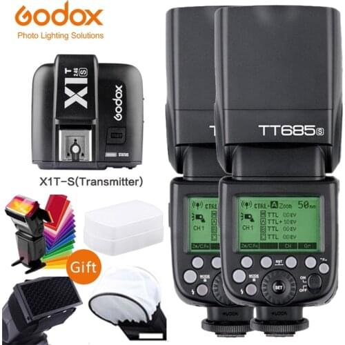 Godox TTL TT685S Camera Flash 2.4G wireless HSS 1/8000s GN60+X1T-S Transmitter Kit For Sony a77II, a7RII III IV a7R, a58, a99