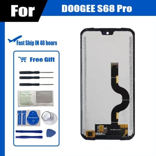 High Quality 100% Original LCD&Touch Screen Digitizer Display Module Repair Replacement Part For DOOGEE S68 Pro Cellphone