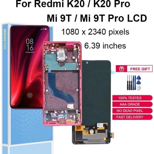 OLED For Xiaomi Mi 9T Mi9t Pro LCD Display Touch Screen Digitizer Assembly Replace For Redmi K20 Pro K20Pro LCD Replacement Part