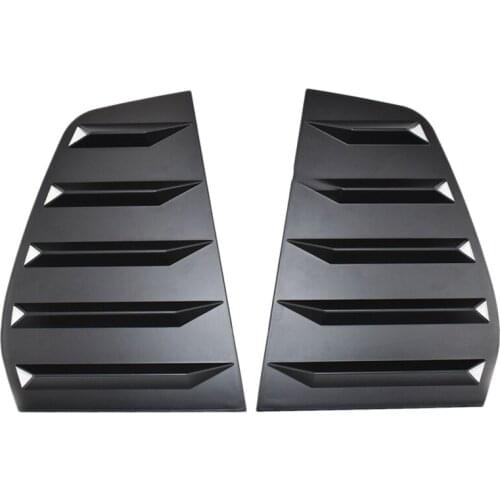 1Pair Side Rear Window Louver Scoop Shutter Windshield Sun Shade Shield Vent Trim Cover Fit for VW Golf MK7 MK7.5 2014 2015-2019