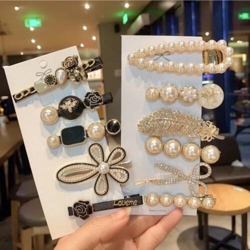 1 Pack Rhinestone Floral Hair Clips Women Barrettes for Girls Hair Clips Hairpins Accessories