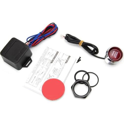 12V Car Engine Start Push Button Switch Ignition Starter Kit Red LED Universal
