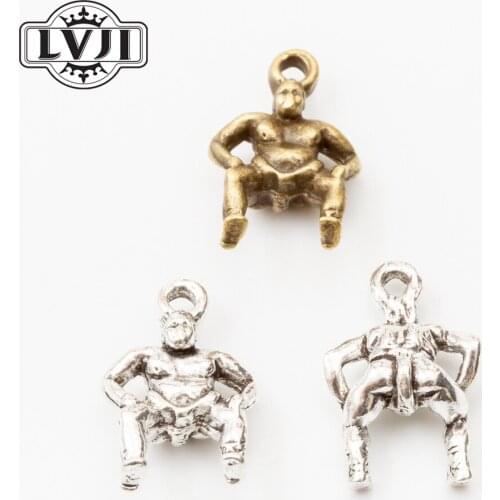 16 pcs Vintage Charms man Human form Pendant Fit Bracelets Necklace DIY Metal Jewelry Making 5911