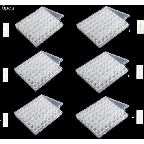 224/56/28 Slots Cross Stitch Diamond Embroidery Accessories Boxes DIY Diamond Painting Organizer Storage,Broderie,Case Tools