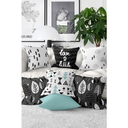 7 Piece Pillow Decorate Case Set-Ktl20-set7-18 Quality Stylish Home Garden Room Kitchen Gift Useful Decorative Modern