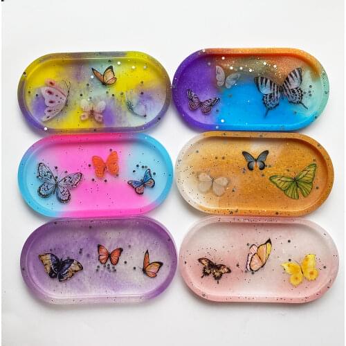 5D DIY Diamond Painting Accessories Big Butterfly Glitter Tray for Storaging Drill Pen Wax Beading Tray Replacement Pen Heads