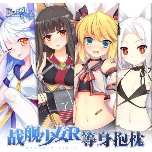 Anime Game Warship Girls R VV Sexy Dakimakura Hugging Body Pillow Case Japanese Otaku Pillow Cushion Cover Bedding Gifts New YT