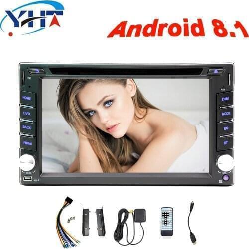 2din 6.2" inch Android 8.1 Universal Car Radio DVD Player with Capacitive Touch Screen BT HD MirrorLink for Toyota Corolla Yaris