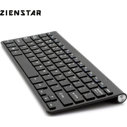 Zienstar Ultra Slim 2.4G Wireless Keyboard for Ipad MACBOOK LAPTOP Computer PC and Android Tablet