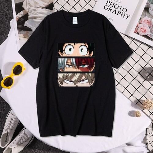 My Hero Academia T-Shirt Fashion Tshirt Boku No Hero Academia Anime Kawaii Himiko Toga T-shirt Graphic Tops Sleeve Tee Female