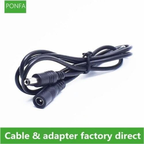 Female to Male Plug CCTV DC Power Cable Extension Cord Adapter 12V Power Cords 5.5mmx2.1mm For Camera Power Extension Cords