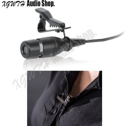 Mini Lavalier Lapel Hypercardioid Condenser Microphone Mic for AKG Sennheiser Shure Audio Technica Mipro 3.5mm External Lock Mic