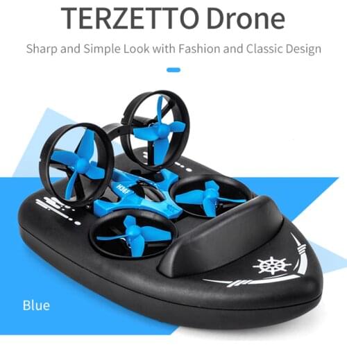 2020New Upgraded H36 JJRC H36F Terzetto 1/20 2.4G 3 In 1 RC Vehicle Flying Drone Land Driving Boat Quadcopter Model Toys RC Quad