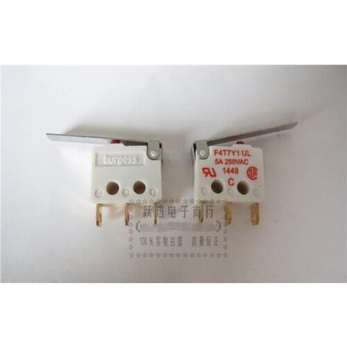 Original new 100% F4T7Y1 micro switch gold-plated foot with handle button stroke switch 5A250VAC
