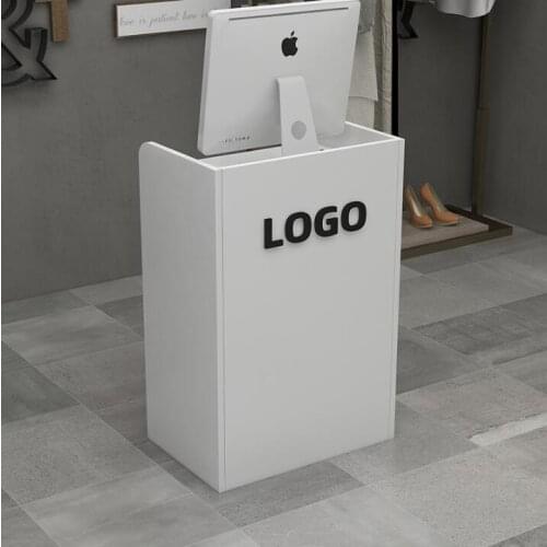 Simple modern cashier small counter table clothing store convenience store bar table supermarket front desk