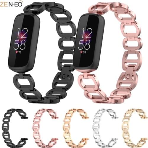 Watchband For Fitbit Luxe Strap Metal Elegant Bracelet Stainless Steel Replace Fashion Women WristBand For Fitbit Luxe Accessory