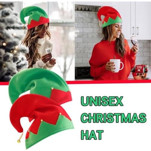 Christmas Hat, Santa Hat, Xmas Holiday Hat for Adults, Childrens Adult Decorations Gift Unisex Comfort Cap Fashion Hat 2020
