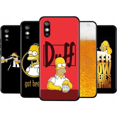 Silicone Cover Cartoon Beer Glass For Xiaomi Redmi 10X 9 9T 9C 8 7 6 Pro 9AT 9A 8A 7A 6A S2 GO 5 5A 4X Plus Phone Case Shell