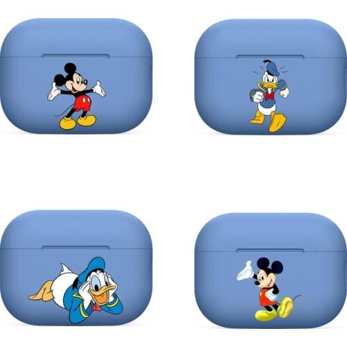 Disnye blue For Airpods pro 3 case Protective Bluetooth Wireless Earphone Cover For Air Pods airpod case air pod Cases 1 2