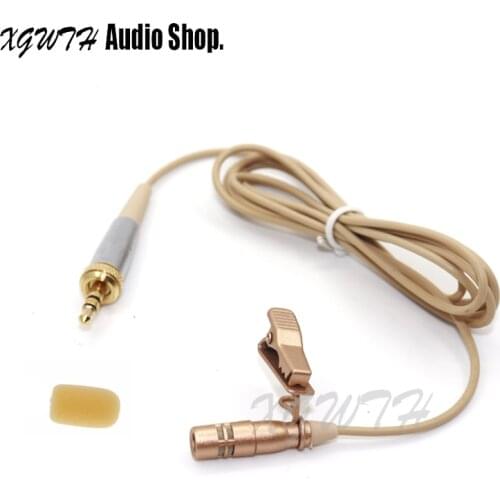 Super Cardioid Tie Clip Lavalier Microphone Unidirectional Mic for Sennheiser Wireless Body Pack Transmitter 1.2m Thick Cable