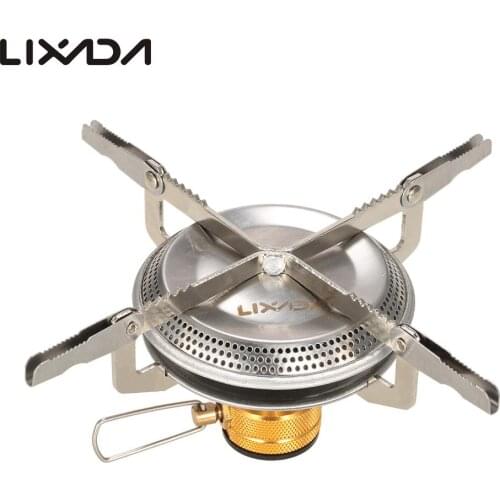 Lixada Camping Stoves Ultralight Portable Outdoor Camping Gas Stove Hiking Backpacking Picnic Cooking Stove 3500W