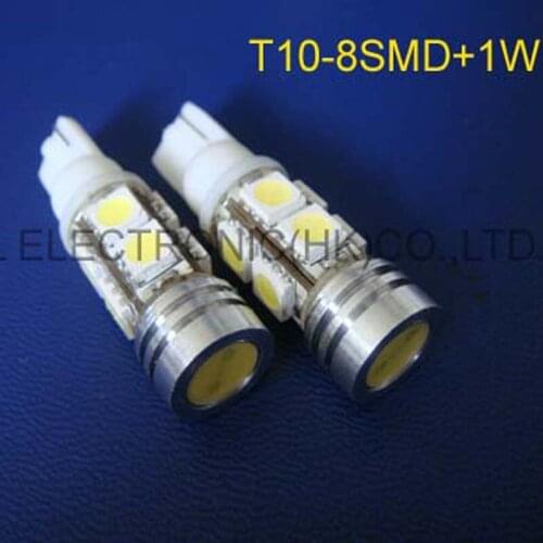 High quality 12v t10 high power car led External Lights 158 168 194 w5w t10 led car bulb free shipping 5pcs/lot
