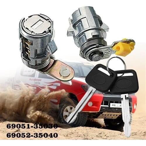Door Lock Keys 69051-35030 69052-35040 For Toyota Hilux 4Runner Pickup LN85 LN86 LN106 LN107 LN111 LN130 LN147 LN152 LN167 LN172