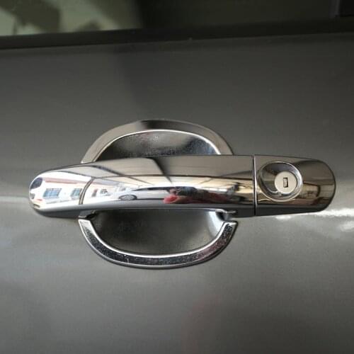 Foal Burning ABS Chrome Trim Car Door Handle Protection Cover For Ford Focus 2 3 4 MK2 MK3 MK4 Auto Sticker Accessories