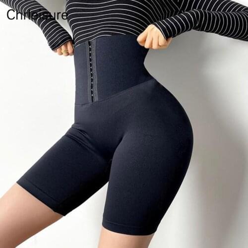 CHRLEISURE Biker Shorts Women High Waist Summer Short Sport Femme Running Workout Push Up Fitness Fashion Shorts