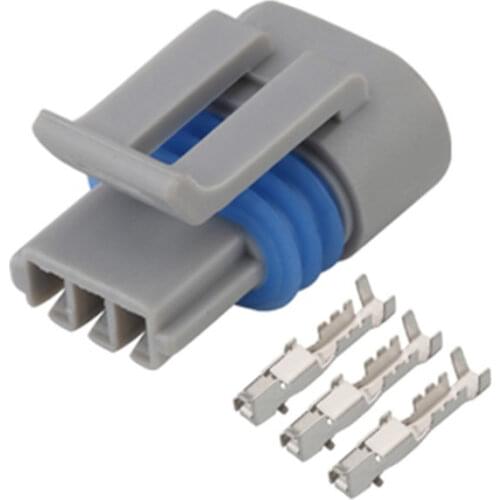 5 Sets GM Delphi 3 Way Pin Metripack Sealed Female Automotive Connector 12162280