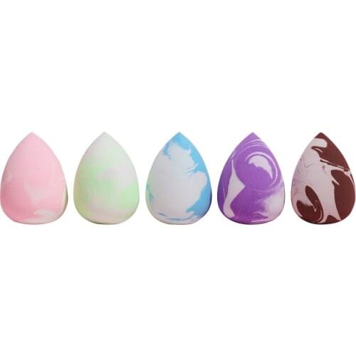 1pcs Makeup Sponge Marbling Water-drop Shape Foundation Concealer Sponge Powder Cosmetic Puff Make Up Blenderpcs