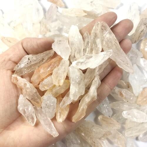 100g Natural White Crystal Tooth Stone Original Ecological Natural Crystal Degaussing Stone Landscaping Fish Tank Stone