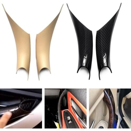 2PCS ABS plating Interior Door Handle Panel Pull Protective Frame Cover Trim For BMW 3 4 Series F30 F35 2012 2013 2014 2015 2016