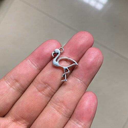 30pcs Flamingo Bird DIY Handmade Pendant Necklace Bracelet Earrings Accessories Charms Findings Jewelry Making Supplies Gift