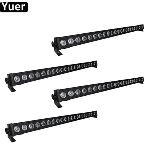 4Pcs/Lot 24x3W RGB 3IN1 LED Wall Washer Light DMX DJ Disco Wedding Lights Sound Party Club Bar Stage Effect Wash Wall Light