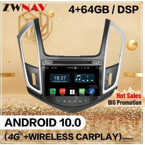 128GB Carplay 2 Din For Chevrolet Cruze 2013 2014 2015 Android Screen Car Multimedia Audio Radio GPS NaviHead Unit Auto Stereo