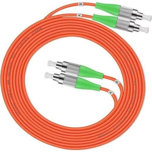 Free shipping 5PCS/lot FC/APC-FC/APC fiber optic patch cord 1M 2M 3M 5M Duplex Multimode cable FC-FC optical fibre jumper MM DX