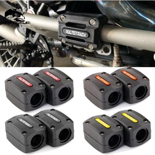 For DUCATI MULTISTRADA 1200 Motorcycle Engine Crash Bar Protection decorative Bumper Block Accessories 1200/1260/S/ST 2010-2019