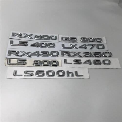 For Lexus LS300 LS330 LS400 LS430 RX300 RX330 RX350 RX430 GS300 LX470 LS460 LS600hl Rear Trunk Emblem Logo Number Letters Sign