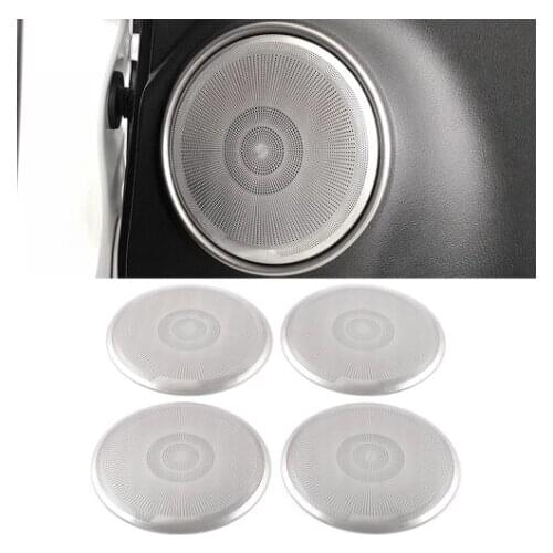 For Lexus NX AZ10 2014-2020 Stainless Car Door Panel Loudspeaker Pad Sound Speaker Cover Trim Frame Sticker Moulding Accessories