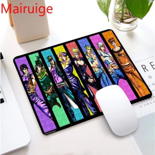 JoJo Japanese Anime Waterproof Non-slip Lockedge Small Size Learning Gamer Mouse Pad Gaming AccessoriesLaptop Keyboard Mat
