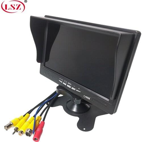 LSZ factory direct forklift/tank truck/large truck/bus 7 inch car display 12v-24v wide voltage design fixed bracket installation