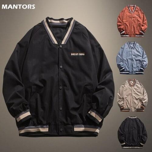 2021 Hip Hop Men Baseball Jacket Print Stand-up Collar Harajuku Coat Male Streetwear Bomber College Jacket Casual Brand Mens Top