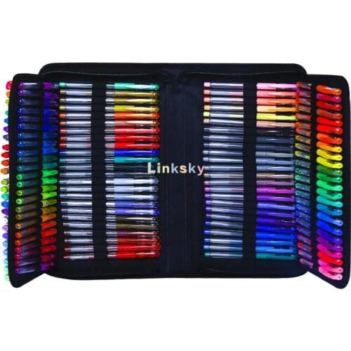 H&B 240 Pcs Color Gel Pen Set-Includes 120 Color Gel Pen and 120 Refills,Durable Tips and Long Lasting Ink, Acid-free, Non-toxic