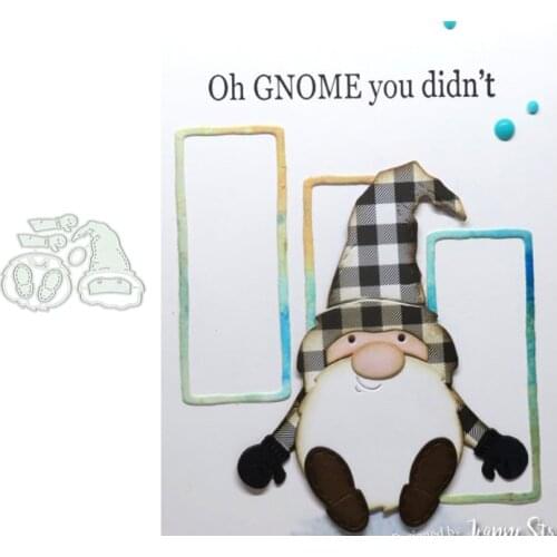 2021 New Old Man Long Hat Beard Metal Cutting Dies Stencil Craft Die Cut Make Mould Decor Template for Scrapbooking Design Model