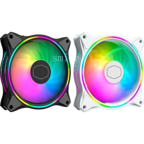 Cooler Master Master Fan MF120 HALO Dual Ring Addressable RGB Fan for PC Computer Case Liquid Radiator