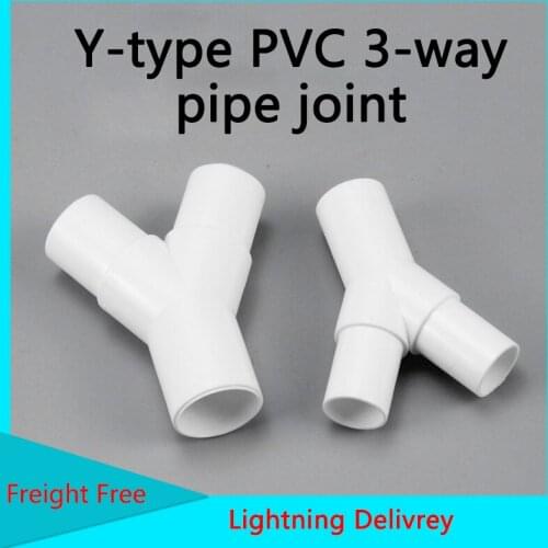 Plastic Y-Shaped Three-way Fork Water Pipe Three-way Drip Box Three-way Connector Aquarium Connector 1 Pcs